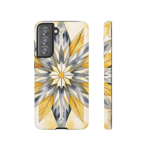 Sunshine Bloom Mosaic - Impact Resistant Phone Case Samsung Galaxy S21 FE Matte